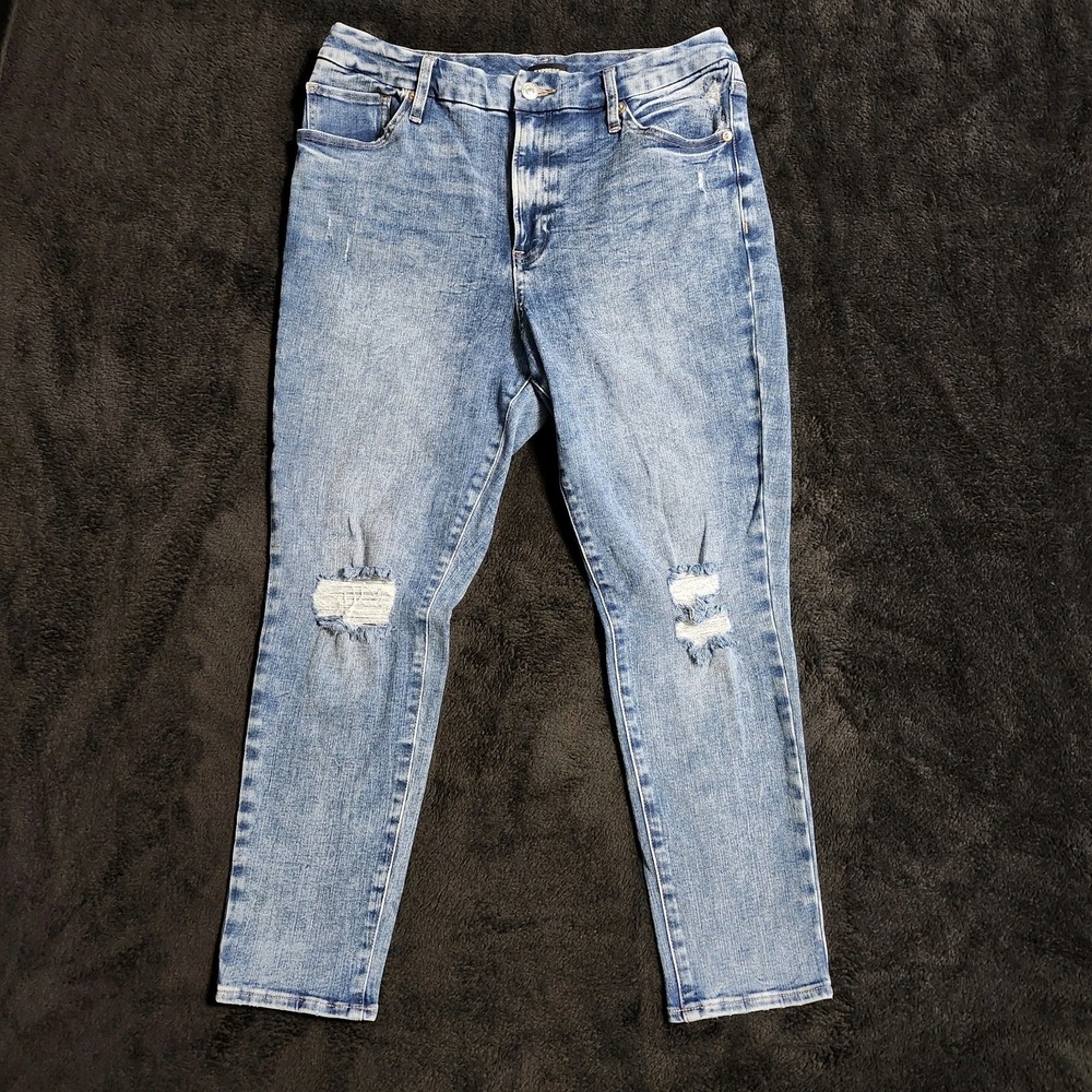 Express Skinny High Rise Ultra Hyper Stretch Size Large Short 12 / 14 / 16
